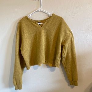 Mustard cropped sweater